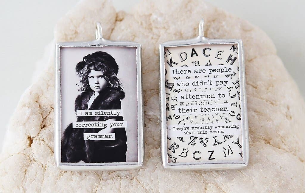 Grammar Corrector Soldered Art Charm