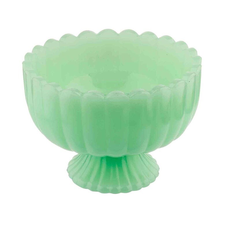 Jadeite Glass Collection Sundae Dish