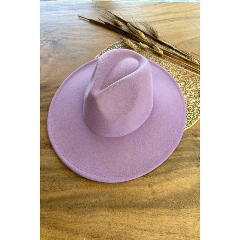 Classic Wide Brim Felt Hat New Color: ONE SIZE / LAVENDER