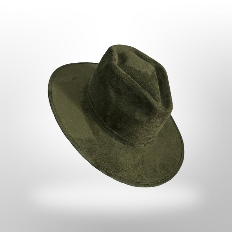 Arrowhead Flat Brim Vegan Suede: Forest