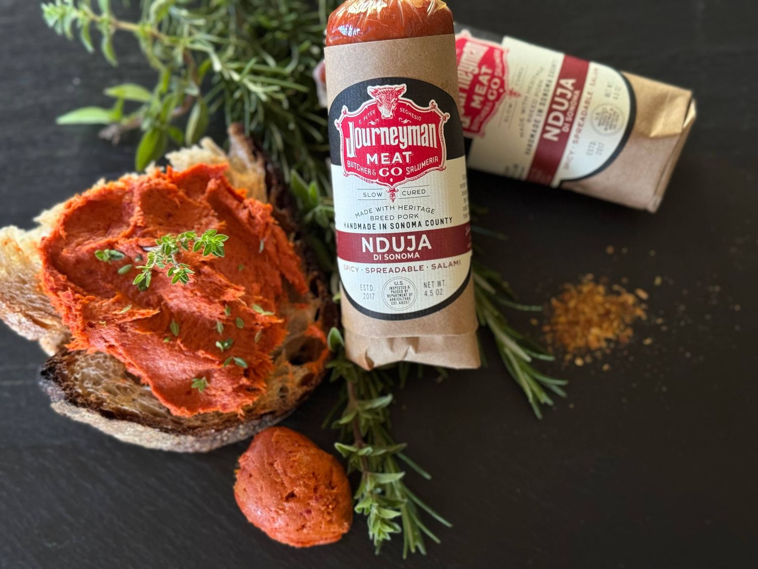 Nduja di Sonoma - Spreadable Salumi Chub