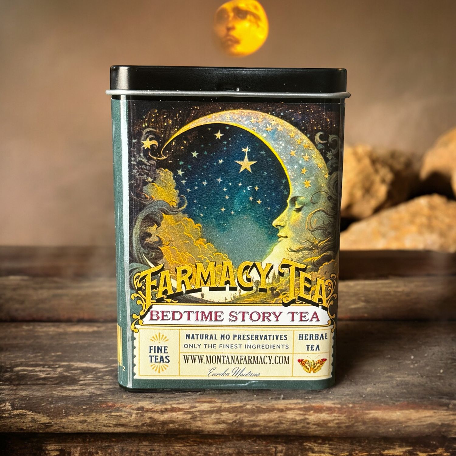 Bedtime story tea tin