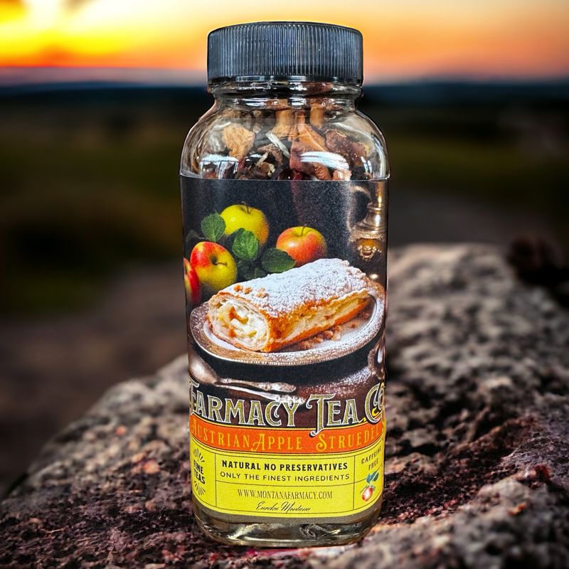 Austrian Pastry Shop Patisserie Apple Almond Strudel Tea