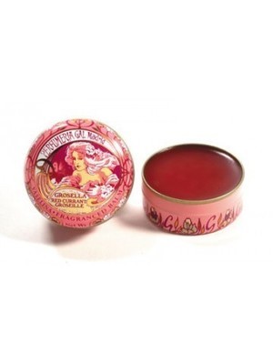 Imported Fancy Art Nouveau Tin Lip Balm Red Currant