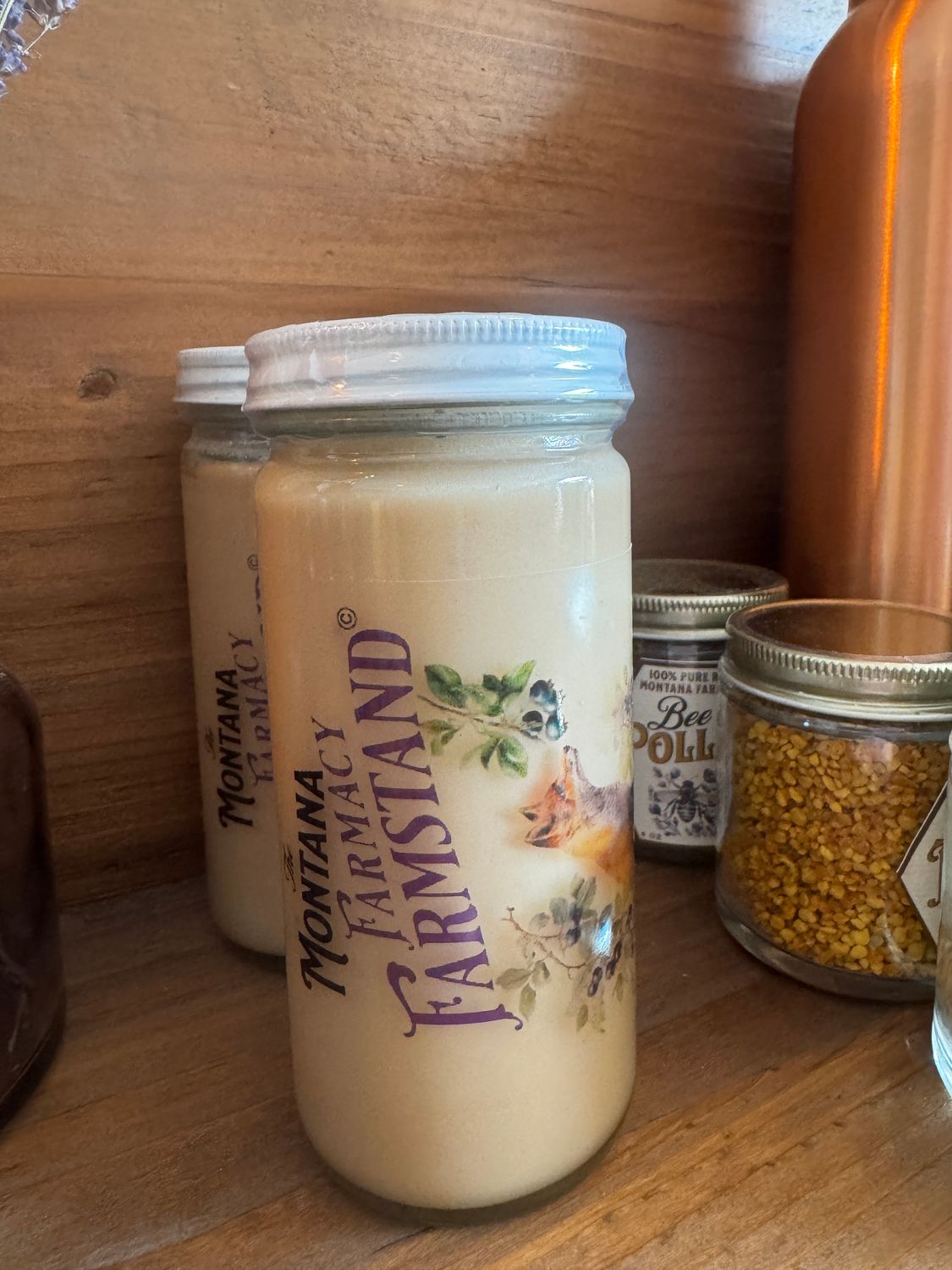 Fox hollow Farmacy huckleberry creamed honey