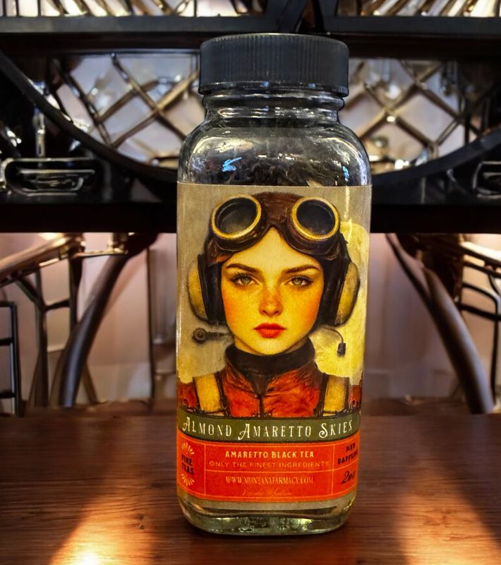 Amaretto Skies Almond Amaretto Tea in a Glass Jar