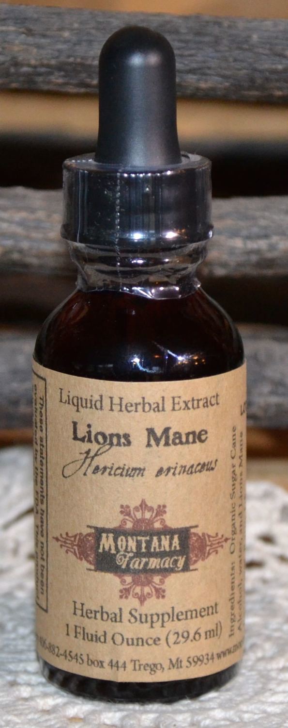 FRESH Lions Mane Mushroom Natural Extract Tincture