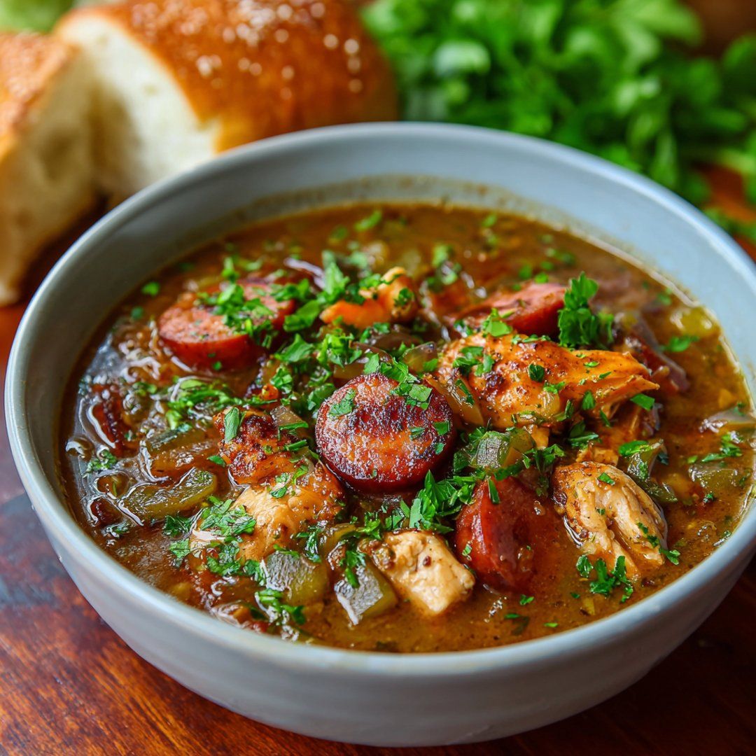 Chicken and Andouille Sausage Gumbo