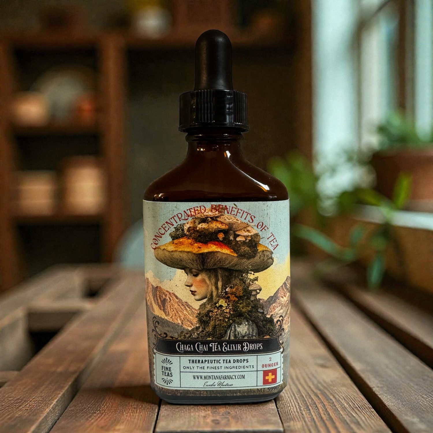 Chaga Chai Mushrooms Tea Therapy Wellness Drops