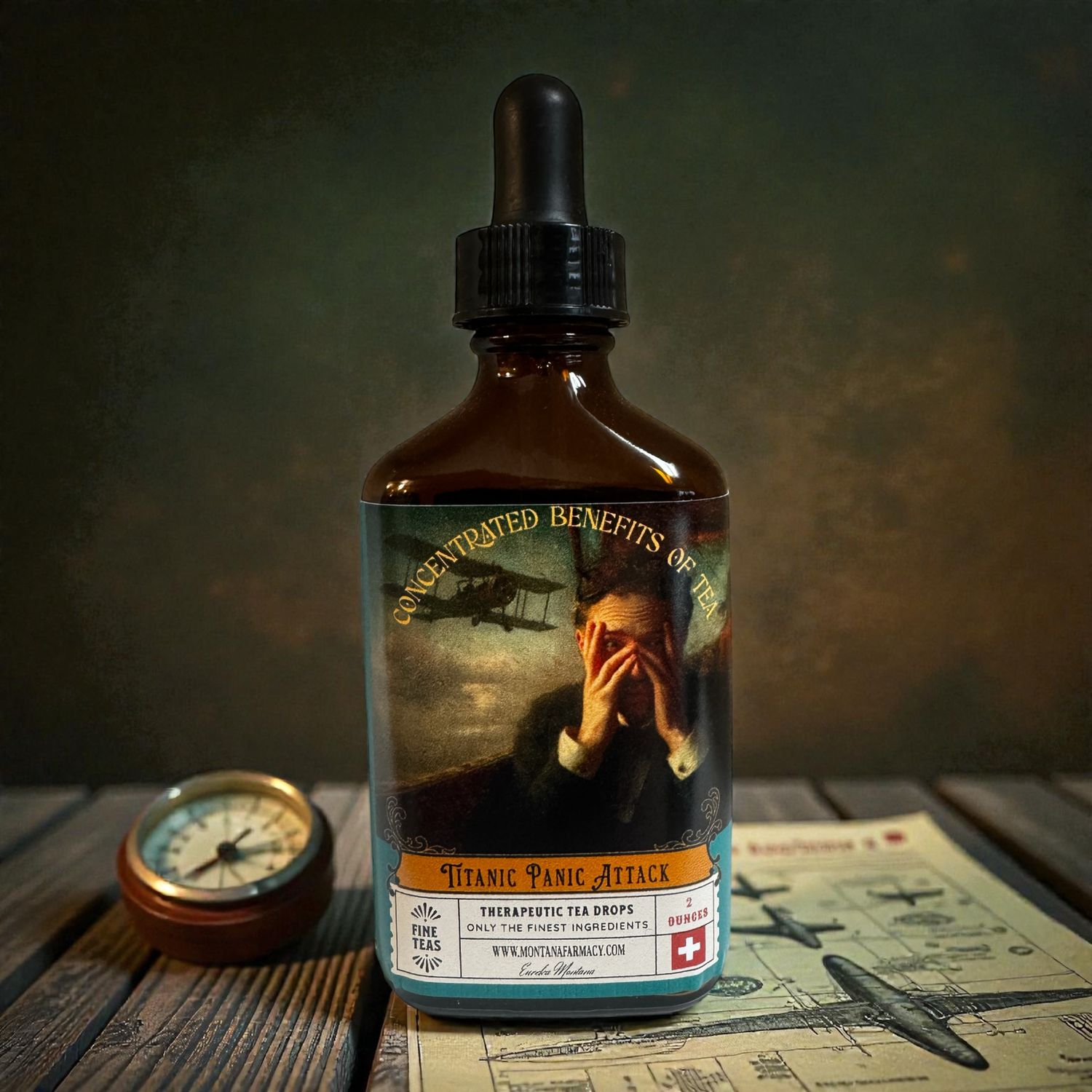 Titanic Panic Attack  Tea Therapy Wellness Drops