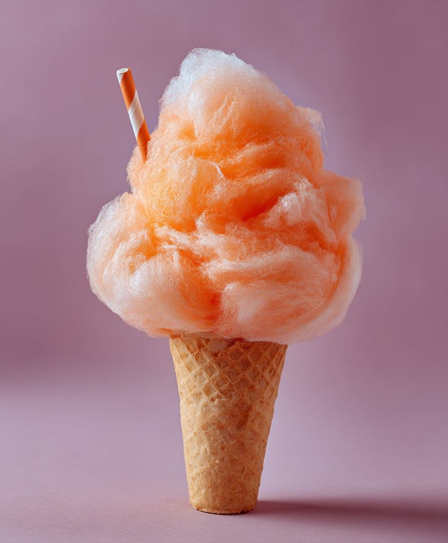 Thai Tea Boba Cotton Candy