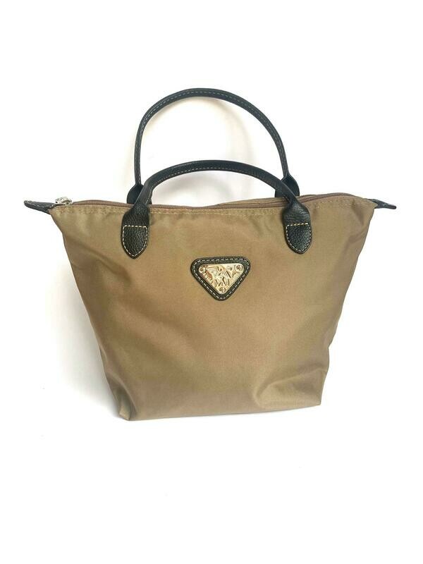 Maison Mollerus Shoppertasche in Braun-Grau - Silber / Zustand 6 – neuwertig