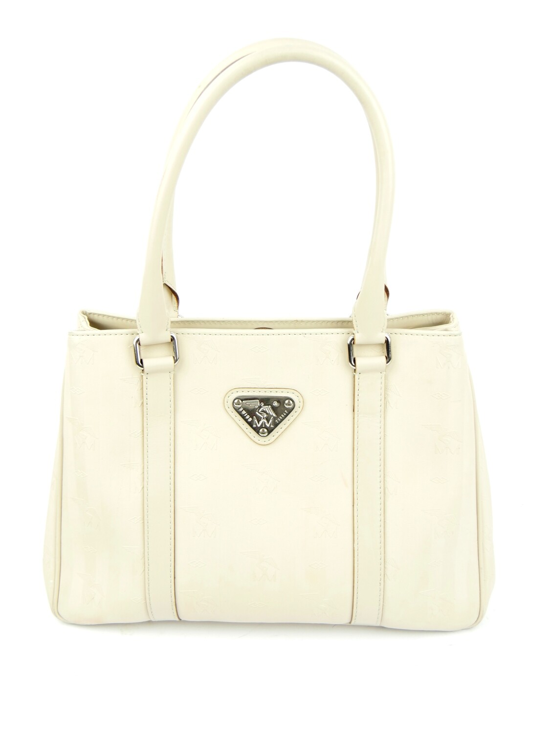 Maison Mollerus Vinerus Canvas Handtasche in Beige / Zustand 4 – guter Zustand mit wenig Gebrauchsspuren