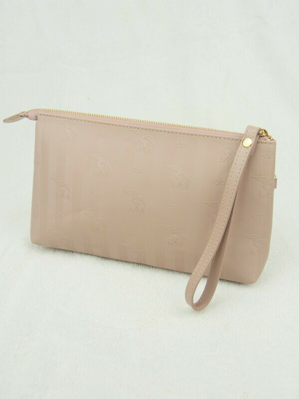 Maison Mollerus Vinerus Necessaire / Pochette in Altrosa-Gold / Zustand: 4 – guter Zustand mit wenig Gebrauchsspuren