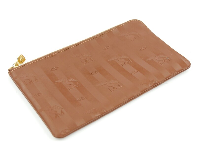 Maison Mollerus Necessaire JUSSY in Braun-Gold / Zustand: 6 - neuwertiger Zustand
