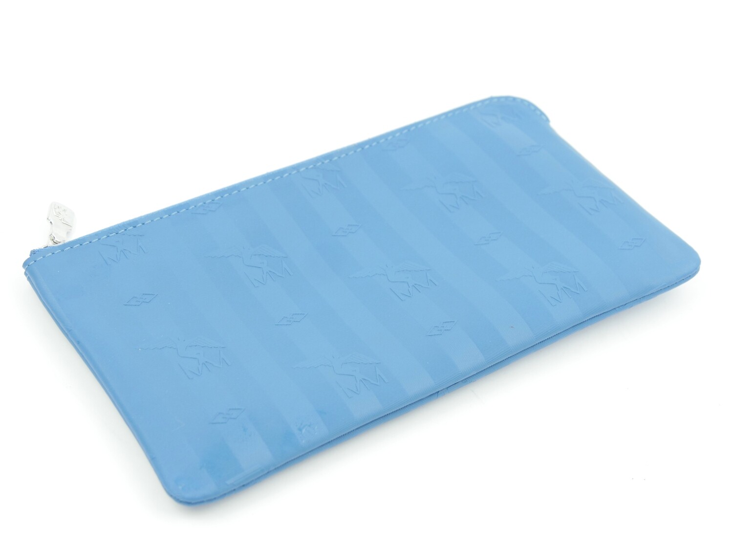 Maison Mollerus Necessaire JUSSY in Royalblau-Silber / Zustand: 6 - neuwertiger Zustand