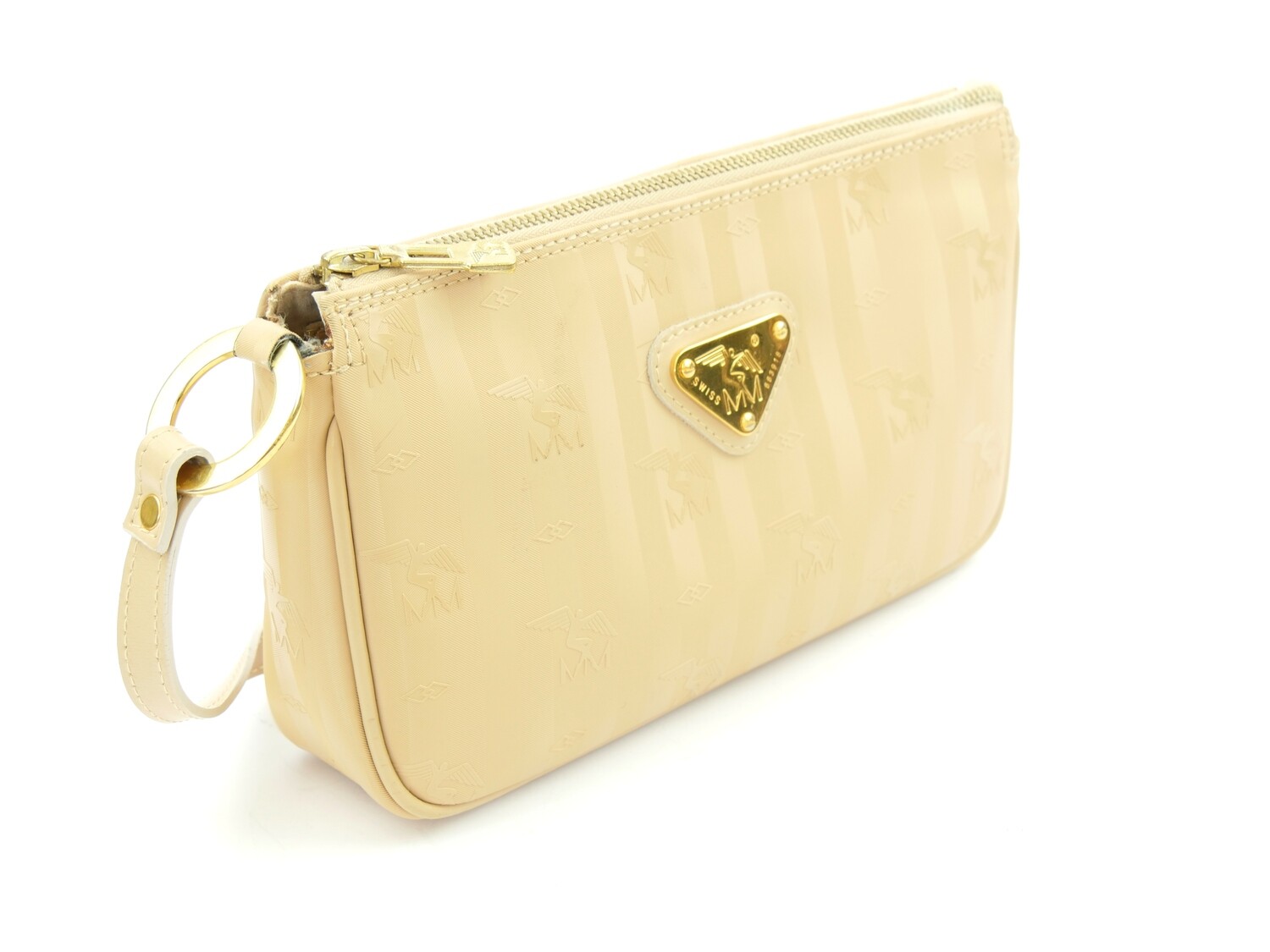 Maison Mollerus Umhängetasche in Beige (Camel) - Gold / Zustand 4 – guter Zustand mit wenig Gebrauchsspuren