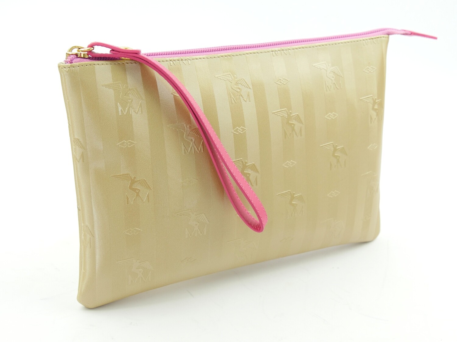 Maison Mollerus Vinerus Necessaire / Clutch CAMOGHE in Pearl-Pink-Gold / Zustand: 6 - neuwertig
