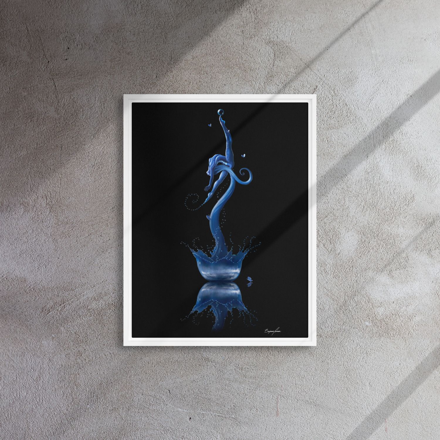 Water 18&quot; x 24&quot; Framed Canvas Print