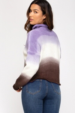 Lilac Dip Sweater