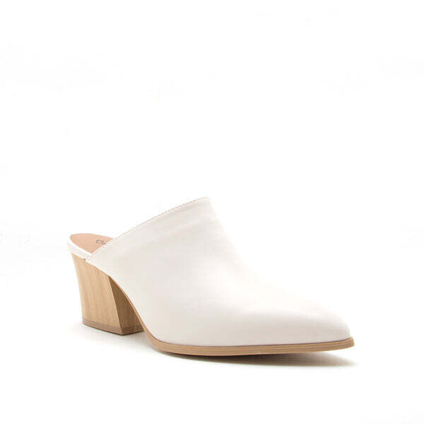 Winslet White Slide Booties