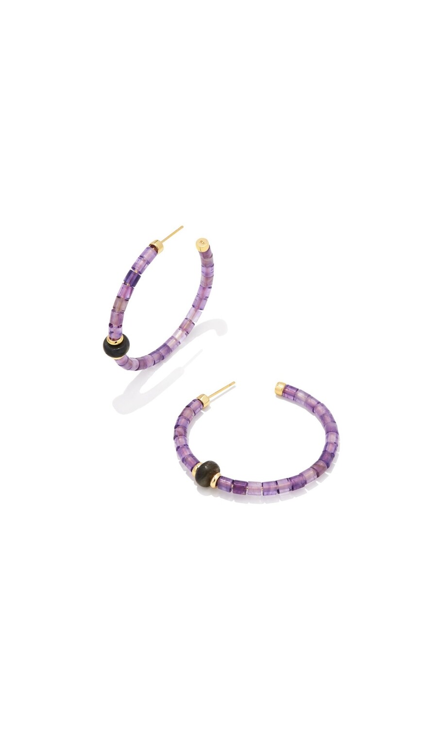 Insley Hoop Earring Purple Amethyst
