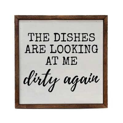 Box Sign- Dirty Dishes