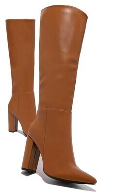 Carmen Cognac Knee High Boots