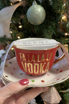 Fa La La Vodka - Cup&Saucer