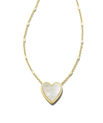 Heart Necklace Ivory MOP