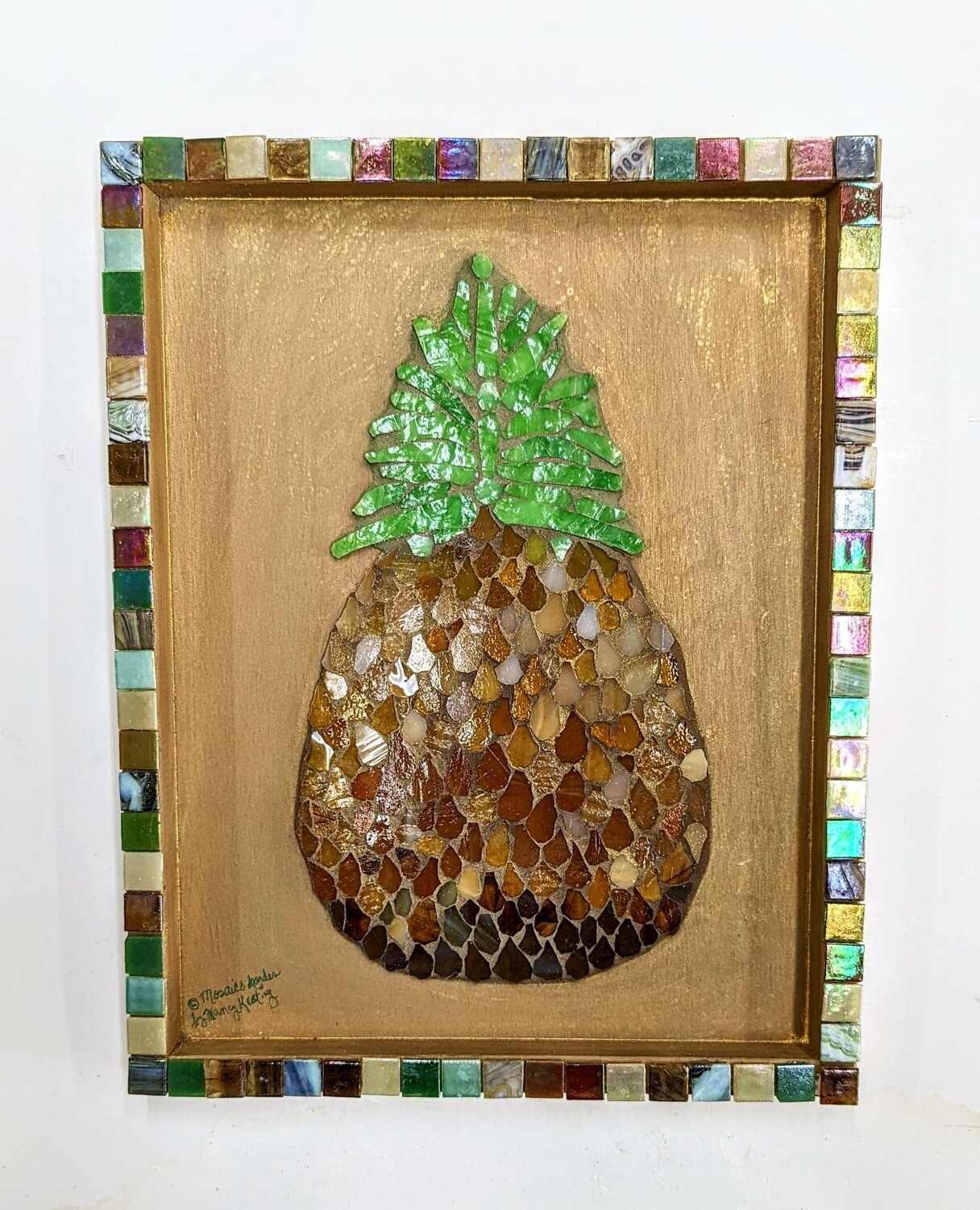 Glass Pineapple Mosaic * SALE 30% off