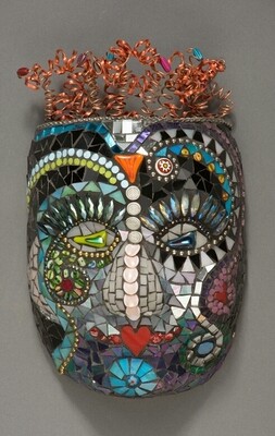 Mask en Mosaique/ Fine Art Sculpture / SOLD