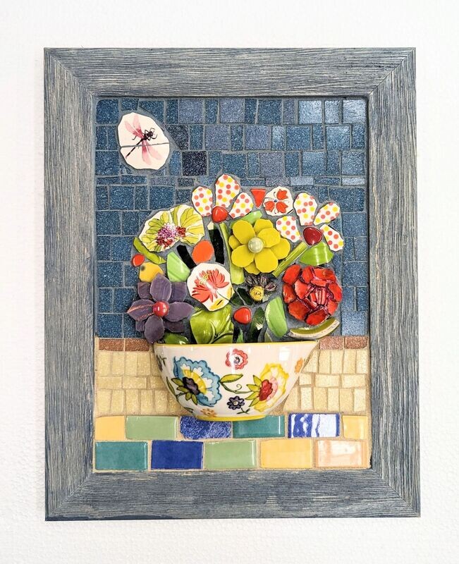 Dragonfly and Bouquet SOLD