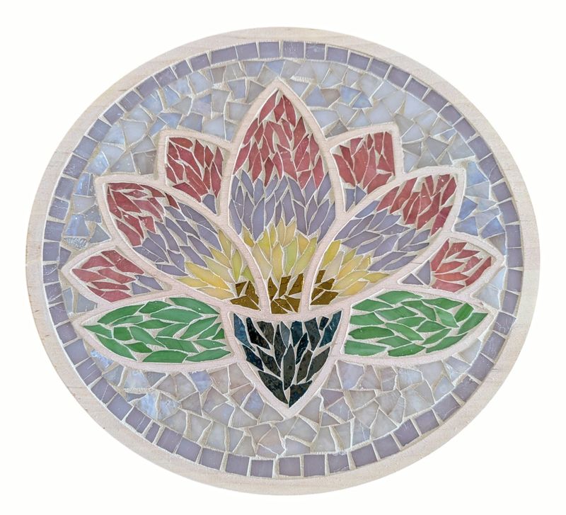 Water Lily Glass Mosaic Art Kit + video instructions