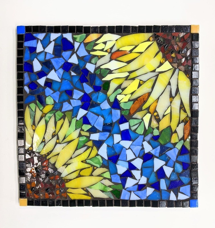 Glass Mosaic Sunflower Kit ~ Intermediate Level
