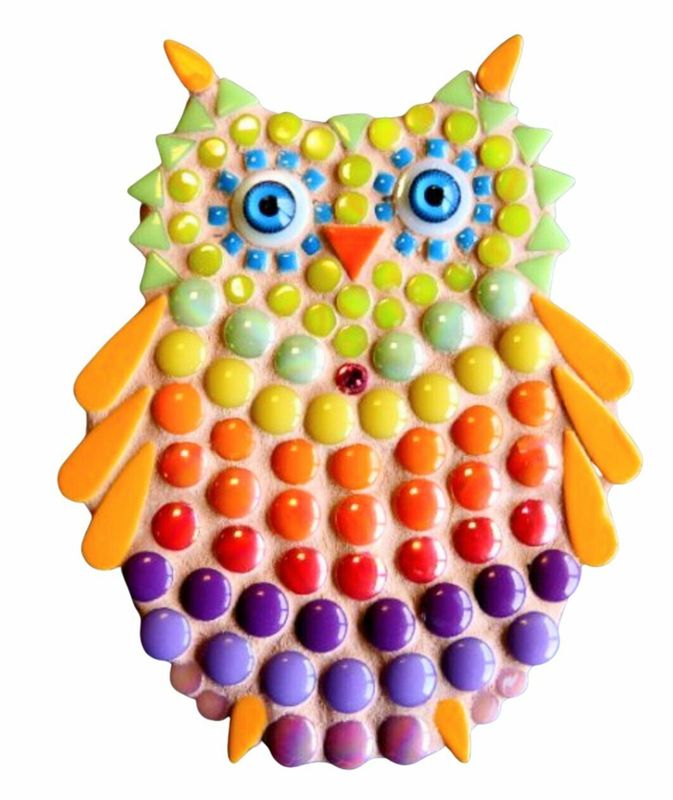 Fun Mosaic Owl Kit- Kid Friendly