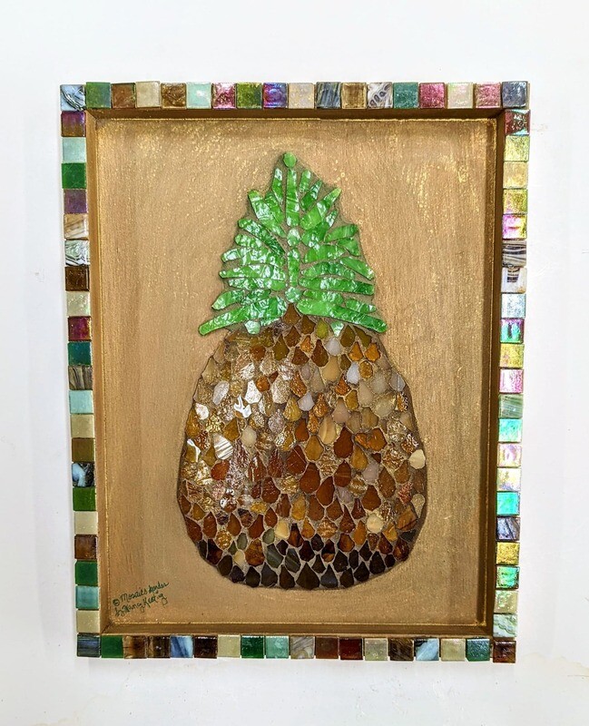 Glass Pineapple Mosaic * SALE 40% off