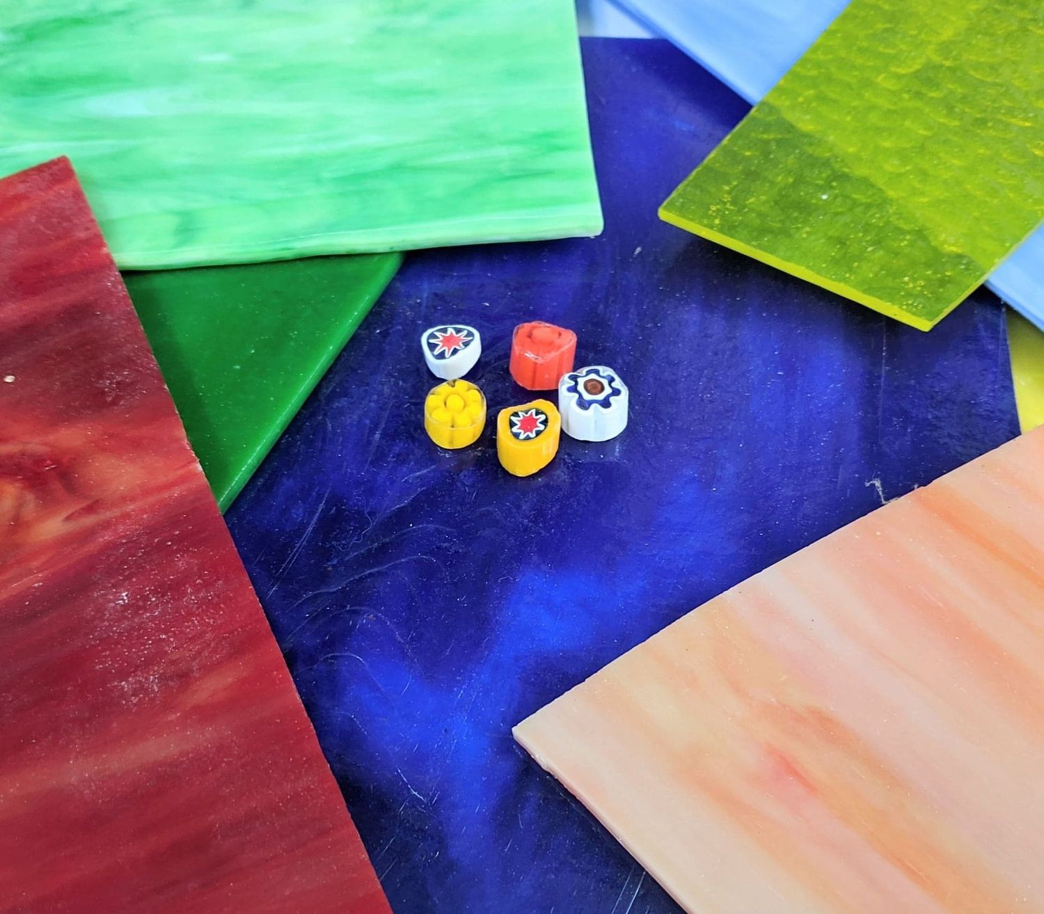 ★asian interior★ ★Glass＆Flower・set Glass Mosaic Wildflower Kit/ Intermediate