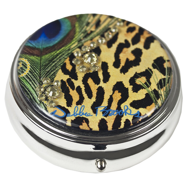 Pill Box Leopard Peacock
