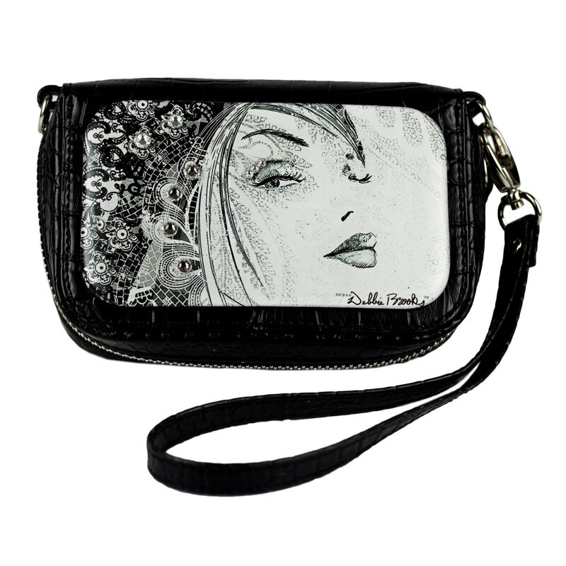 Wrist Bag Cell Phone holder Face artwork