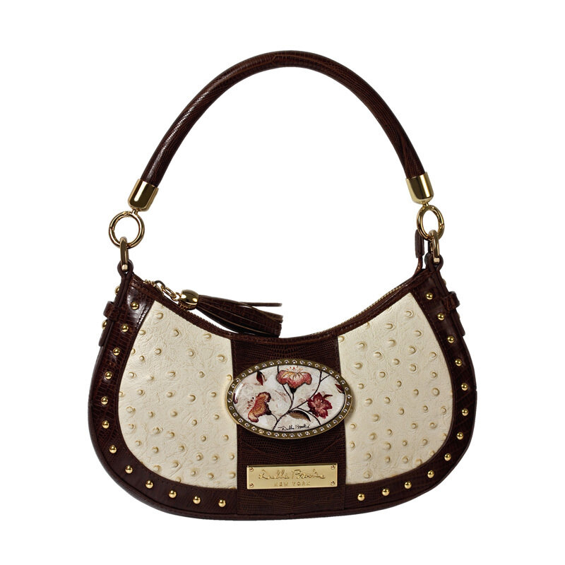 Curved Shoulder- Brown Beige - Lilly Flower Magnafab