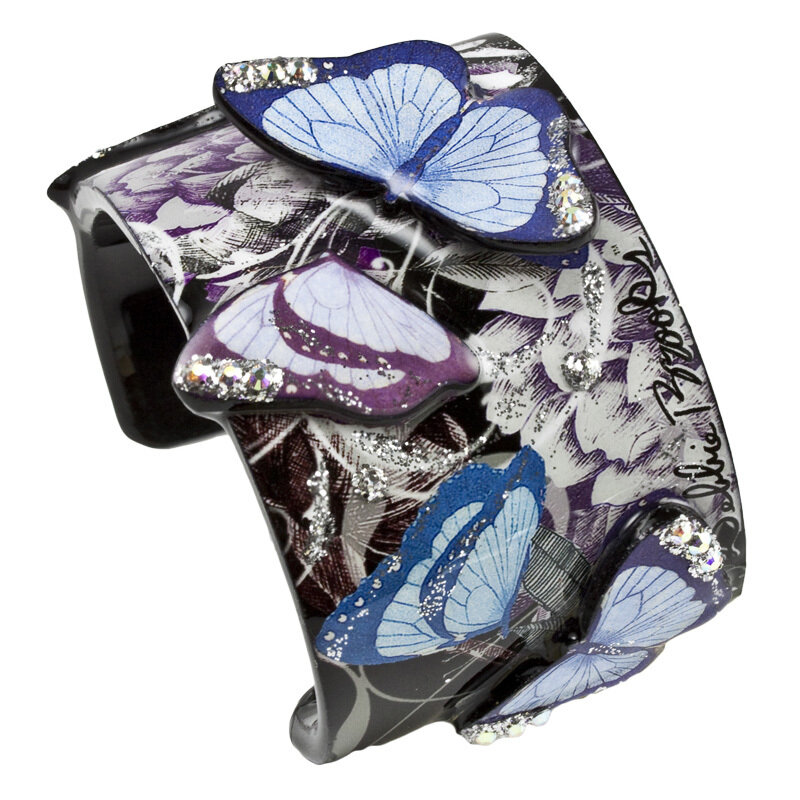 Cuff Wide - Blue Butterfly