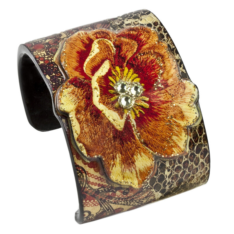Cuff Wide - Paisley Peach