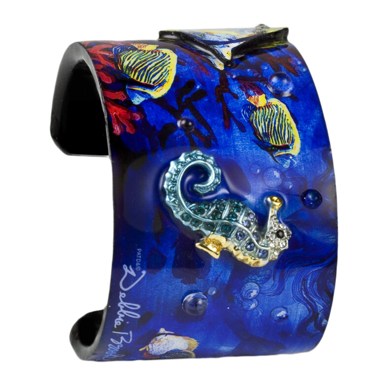 Wide Cuff - Sea Horse Luxury