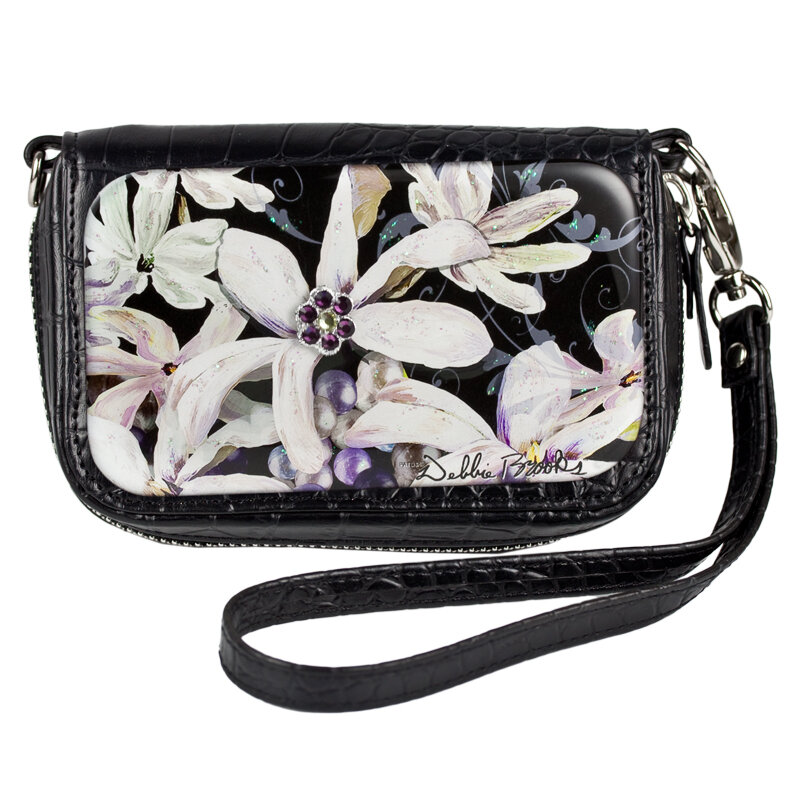 Wrist Bag Cell Phone Holder - Tahiti Flower