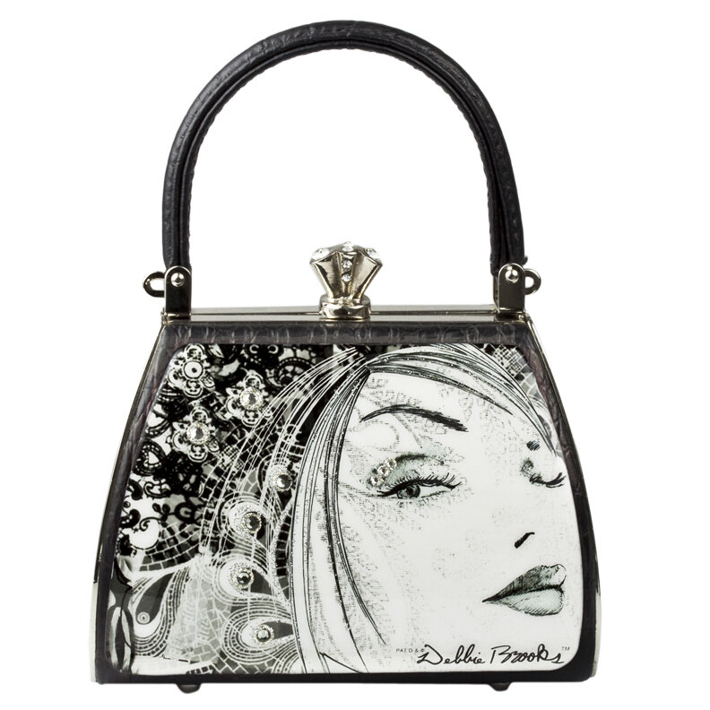 Petite Sassy - Black Leather - Face