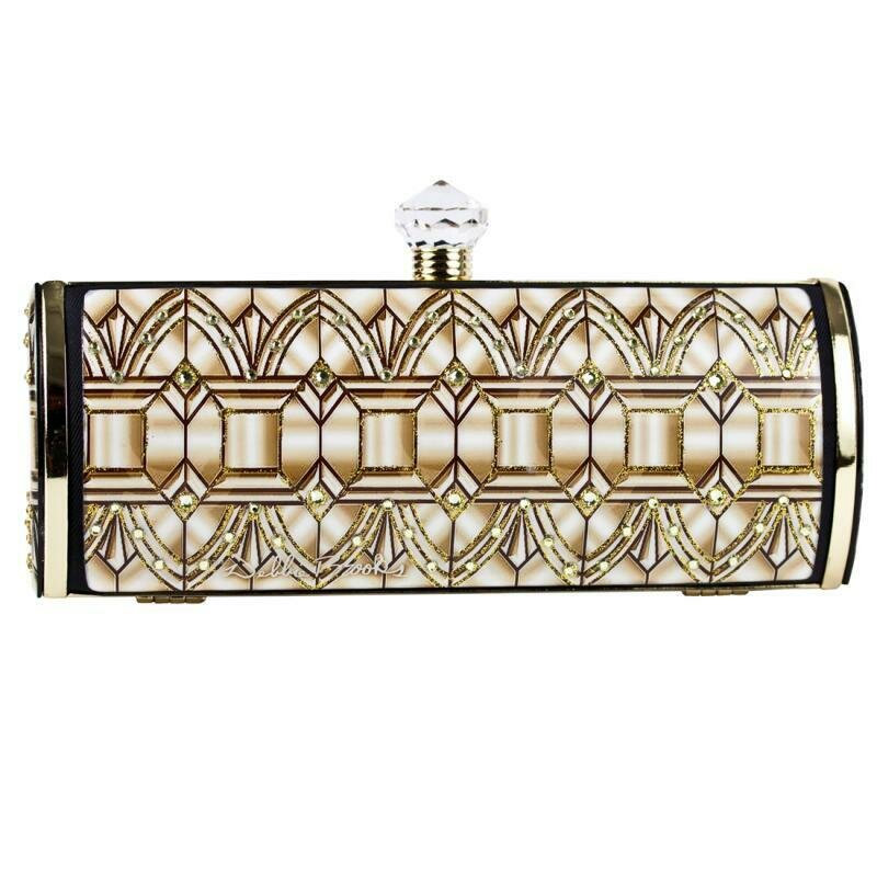 Long Clutch - Art Nouveau - Gold Arches