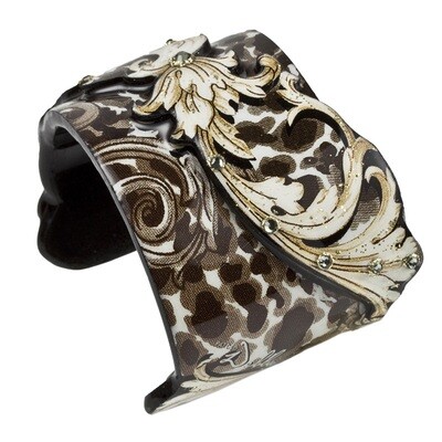 Cuff Wide - Brown Paisley