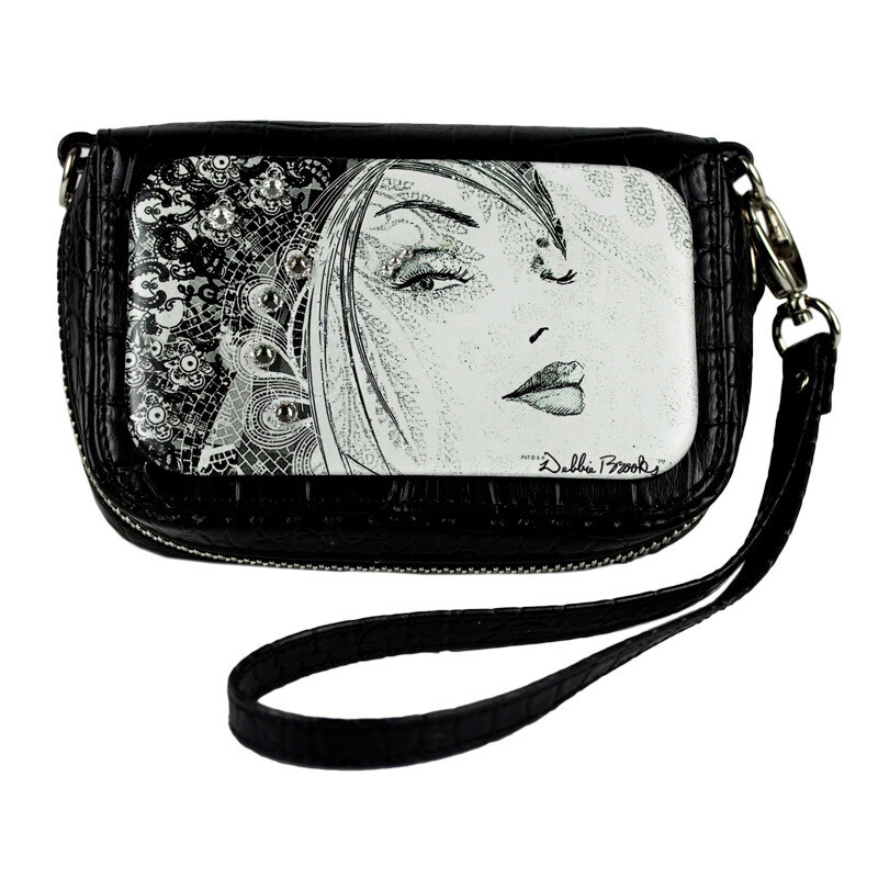 Wrist Bag Cell Phone holder Face artwork