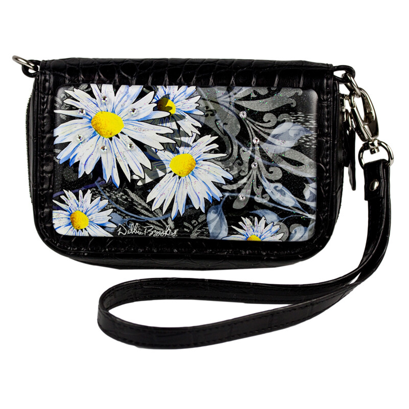 Wrist Bag Cell Phone Holder - Daisy Day